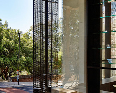 University of Queensland Global Change Institute Sta Lucia, Queensland Australia microperforated Hassell A product of Universal Anodisers